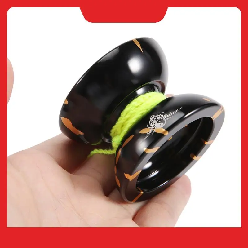 Magicyoyo N11 aluminium professionele jojo niet-reagerende jojo-bal (zwart goud) tas, handschoen 5-snarige