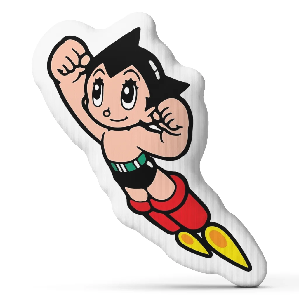 Astro Boy Shaped Throw Pillow Anime Manga Character Cushion Stuffed Irregular Decorative Pillow for Sofa Bedroom Home Decor