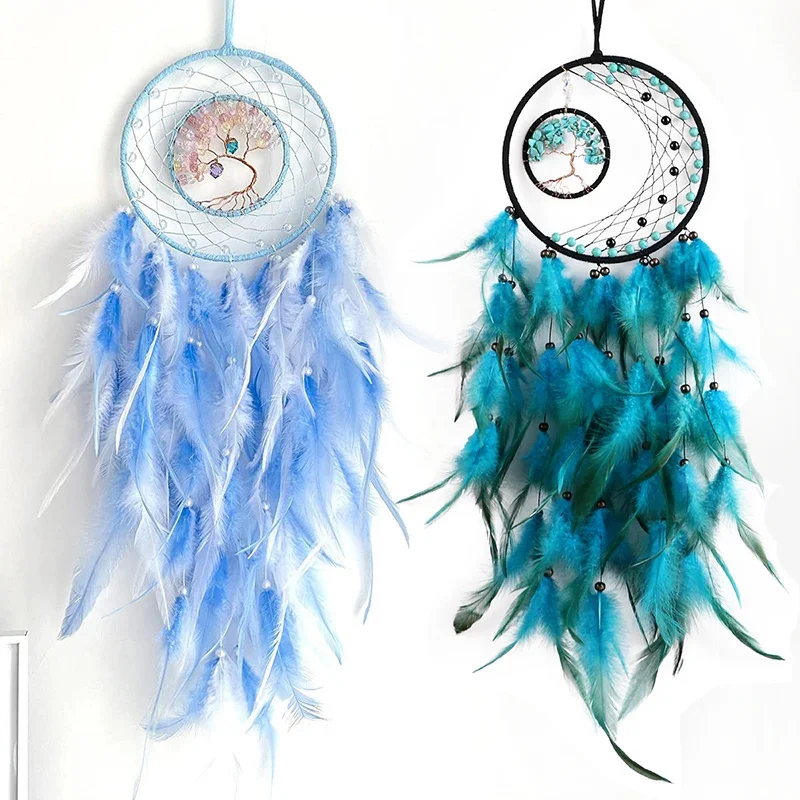 Life Tree Feather Dream catchers Home Decoration Handmade Dream Catchers Party Wedding Wall Hangings Wind Chimes Dream Catcher