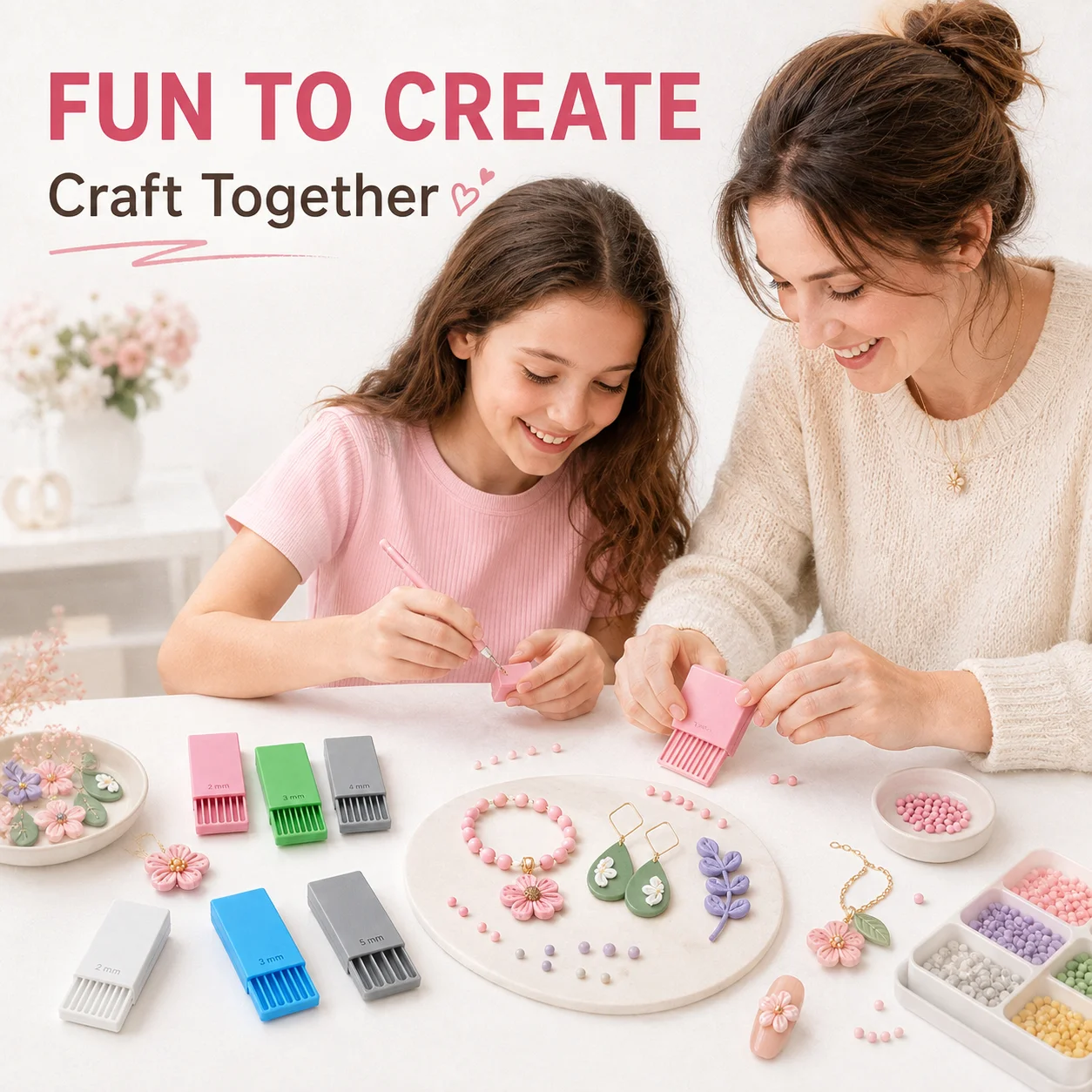 Jewelry Making Jewelry - 2/3/4/5mm プリントクレイジェルボールメーカー 再利用可能なDIYビーズツール ジュエリー製作 ホームワークショップ 手作りクラフト用品