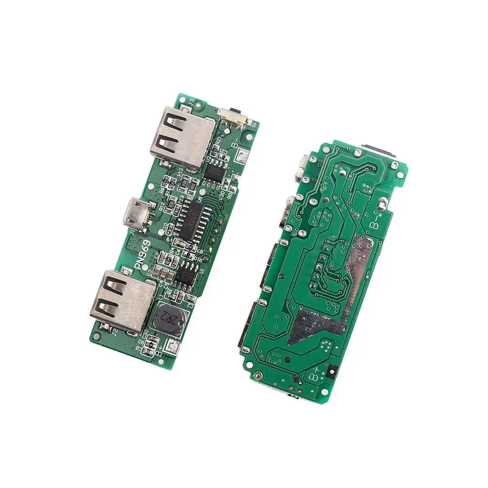 

Screen Dual USB Micro/Type-C USB Circuit Protection Battery Charger Board USB Charging Lithium Battery Charger 18650 Charging