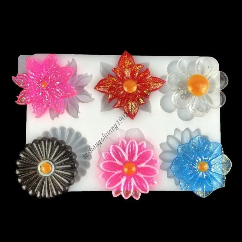 

Q6RB Semi Three-Dimensional Pendant Silicone Mold Epoxy Resin Mold DIY Keychains Ornament Mould Jewelry Making Supplies