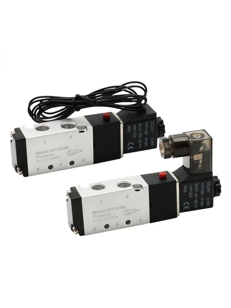 Électrovanne pneumatique 3/2 voies Airtac Type 2 positions 3 ports commande électrique unique à commande pilote 3V110-06