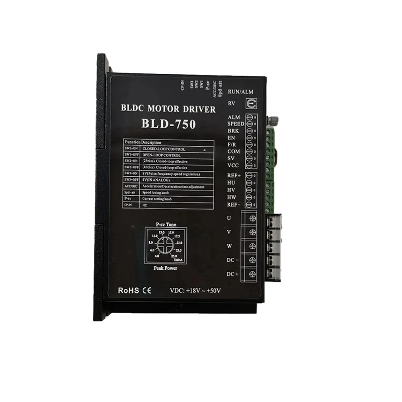 

24V 36V 48V BLDC Motor Driver Controller 750W 18V-50V DC Brushless DC Motor Driver BLD-750