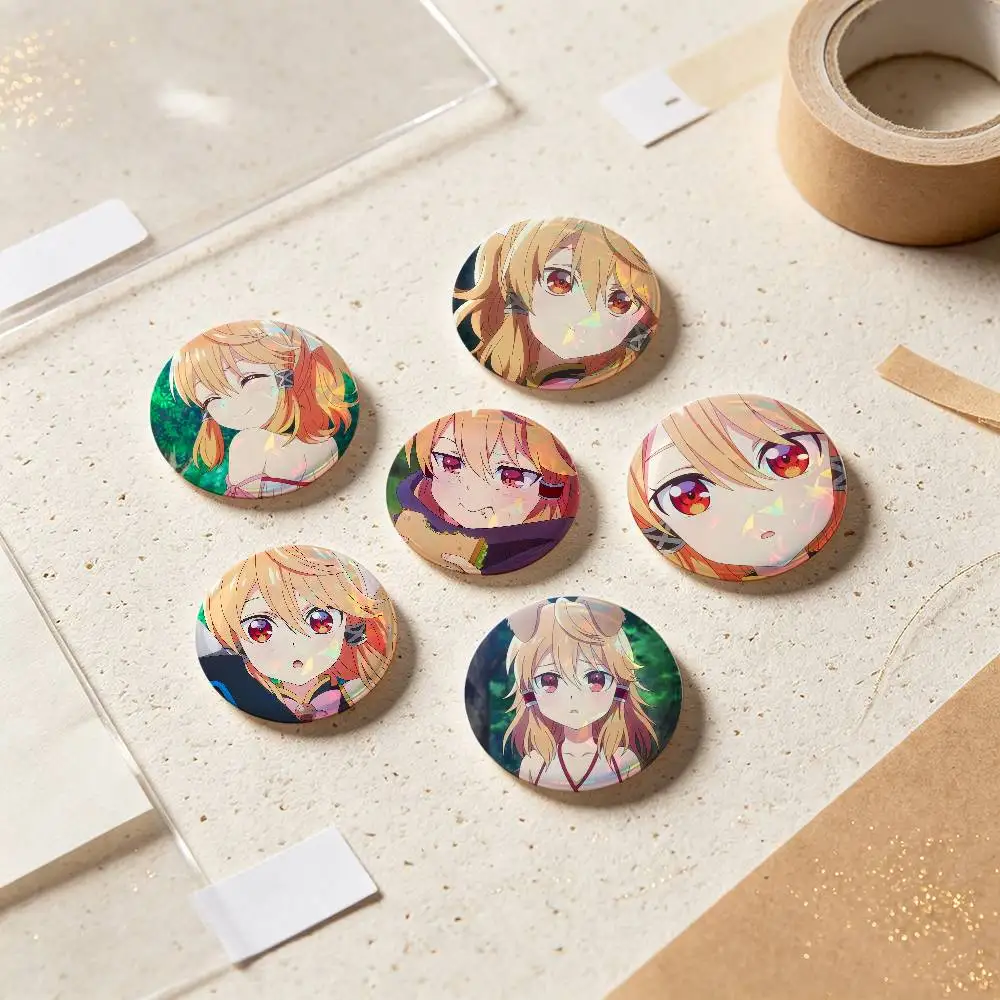 Latifa Seirei Gensouki Anime Badges 25 32 44 58 75 Mm Round Cosplay Pin Bag Decor Fans Collect Friends Gifts Brooch Souvenir