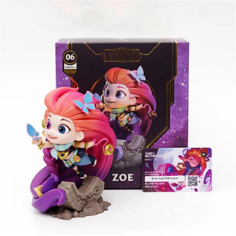 

Original League of Legend Zoe Doll Anime Figures Toys Aspect of Twilight Collection Version Model Game Garage Kit Girls Gifts