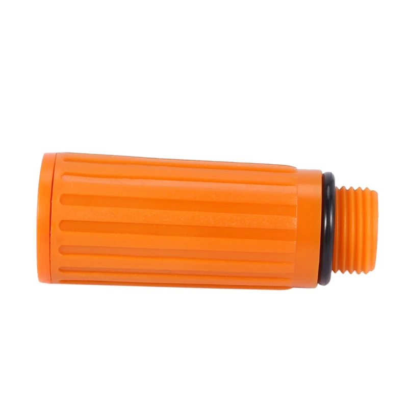 2Pcs 16Mm Male Thread Dia Plastic Oil Plug For Air Compressor Orange