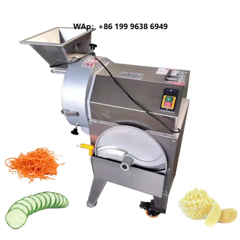 Multi-functional Commercial Fruit Chips Slicer Cube Vegetable Cutting Slicing and Dicing Machine