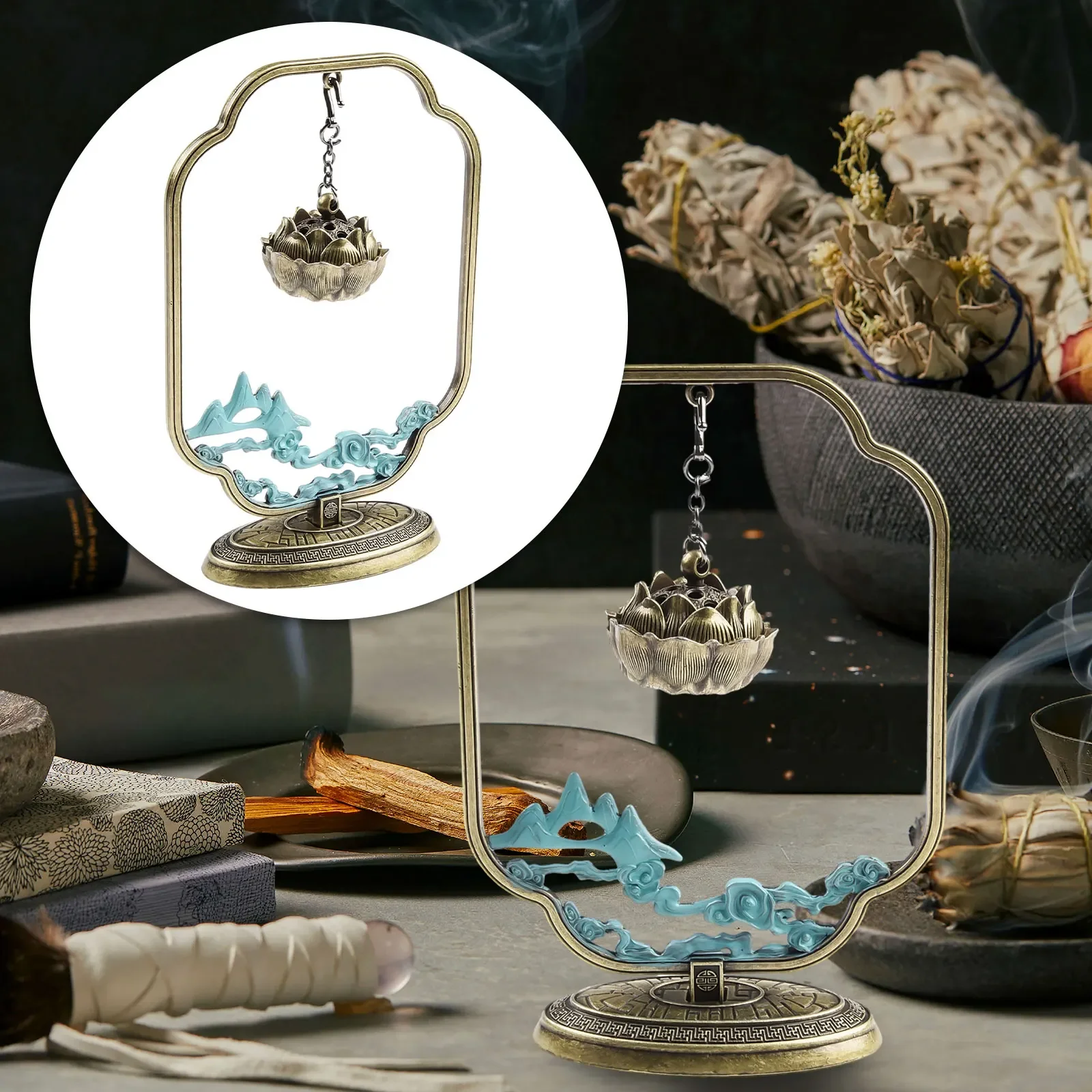 

Держатель для аромата, основа для благовоний, креативное подвесное изысканное мастерство, домашний декор, имитация агарового дерева для дома