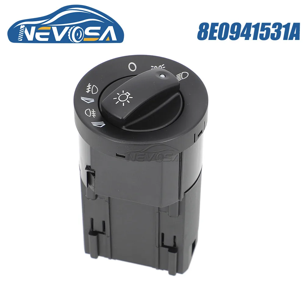 

NEVOSA 8E0941531A For Audi A4 B6 B7 2000 2001 2002 2003 2004 2005 2006 07 08 Car Power Headlight Fog Light Switch Head Lamp Knob