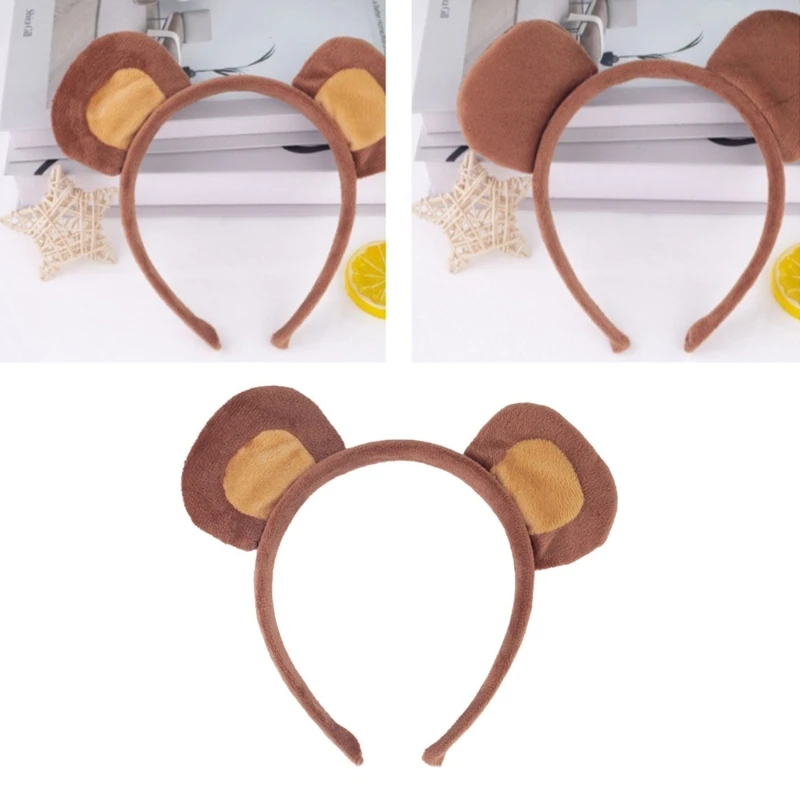 Bear Costume Accessories Set Bear Ear Headband,Bow,Tail Halloween Cosplay Prop