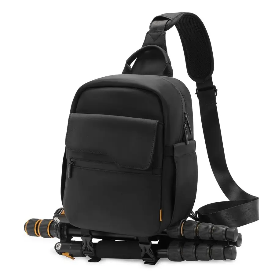 

Маленькая сумка-слинг для камеры Компактный чехол для камеры, сумка для камеры через плечо с ремешком для штатива, дорожная сумка для фотосъемки, кошелек для Canon Nikon