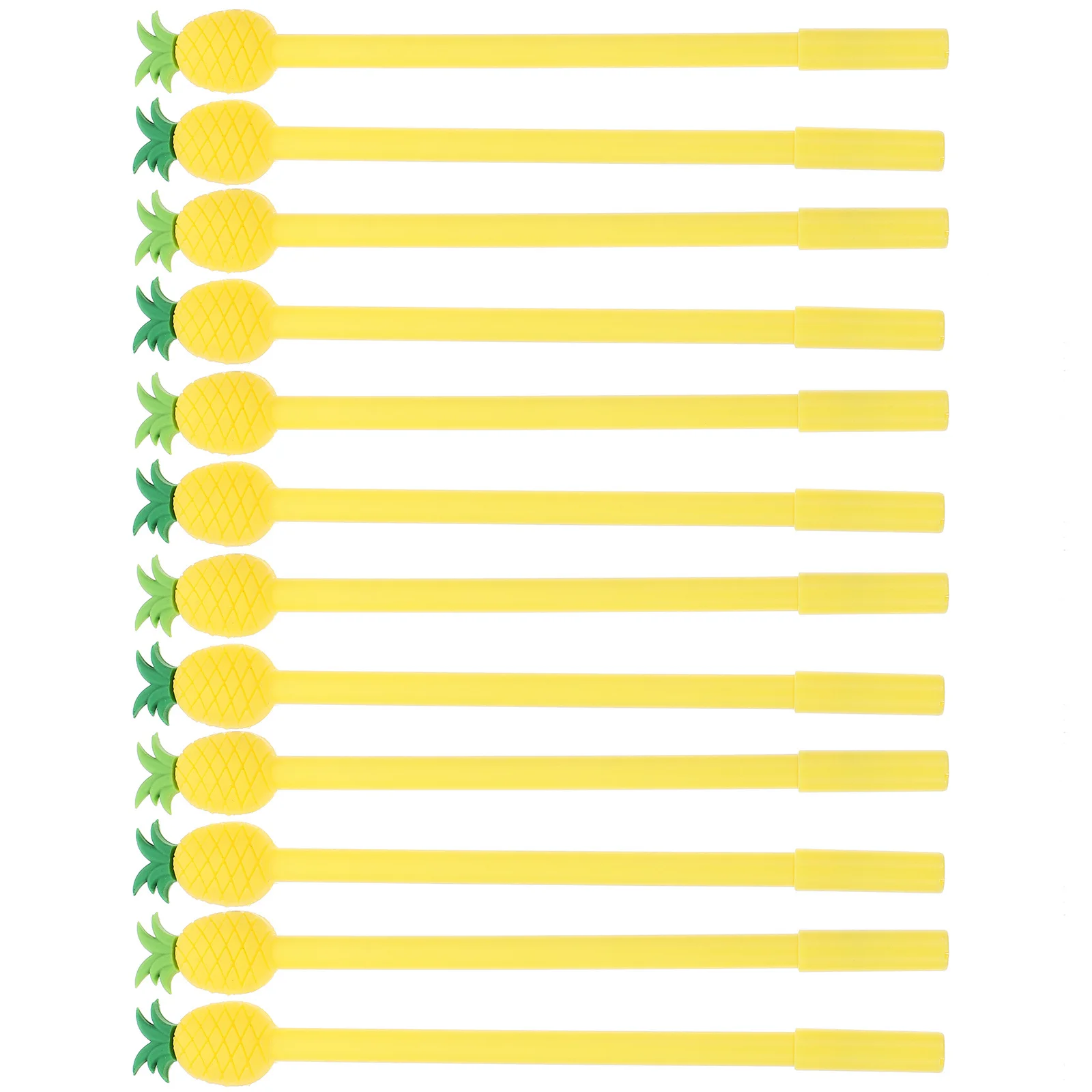 

12Pcs Adorable Pineapple Shaped Gel Pens Long Lasting Students Stationery School Supplies Writing Pen Home Office