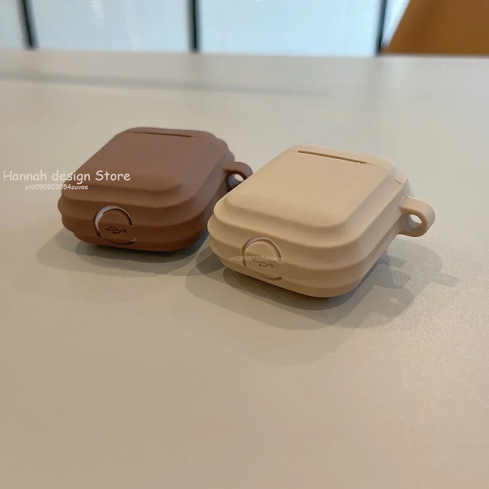 ファッションチョコレートカーキケース Apple Airpods Pro 3 ケースシリコンイヤホンカバー Airpods 3 第 3 世代 Air Pod 2 1 ケース
