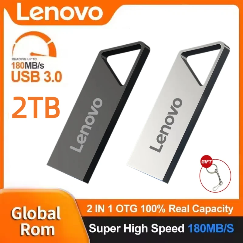 

Lenovo Metal USB 3.0 Flash Drives 2TB 512GB High Speed Pendrive 256GB USB Drive 1TB USB Memoria Flash Disk For Laptop PC 2024