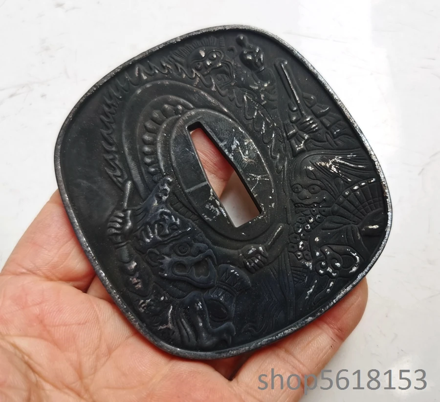 Alloy old Dancer tsuba for Japanese sword katana wakizashi tanto