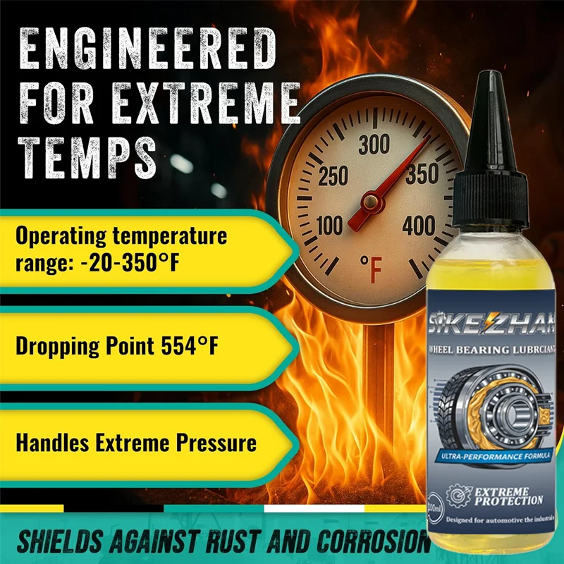 Lubricante para cojinetes de cubo de rueda para coches de pasajeros, motocicletas, bicicletas, lubricación para cubos de rueda, multiusos, resistente al agua, de larga duración