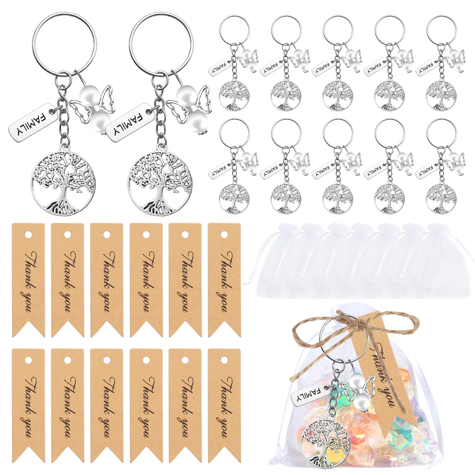 

36 Christmas gift pendants for the Tree of Life, hanging decorations, Christmas tree ornaments, party small gifts, keychains, fr