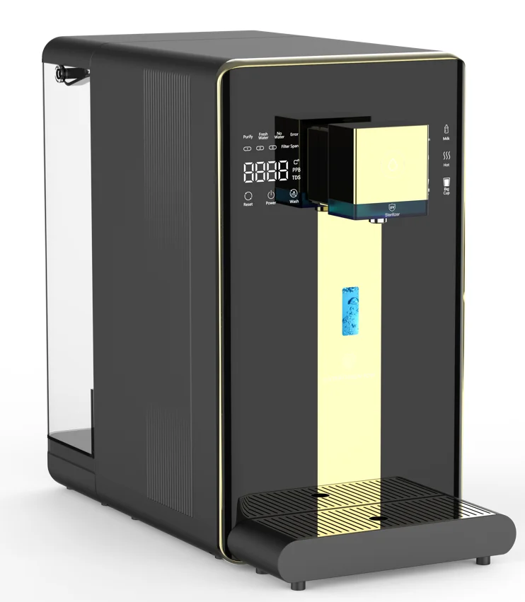 

Olansi Mini RO очиститель воды, фильтр для водородной воды, диспенсер для горячей и холодной воды с деталями минерального фильтра и УФ-излучением