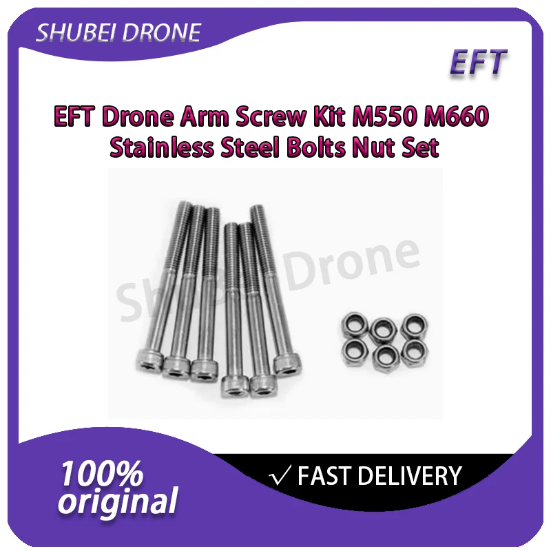 

EFT Drone Arm Screw Kit M550 M660 Stainless Steel Bolts Nut Set for Agricultural Plant Protection UAV Multicopter Spare Parts