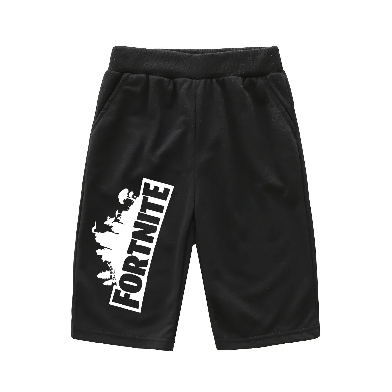 2 stks Fortnite Sport Shirt Zomer Nachtkleding Kinderen T-Shirt Pak en Shorts Cartoon Mode Sportkleding Katoenen Pyjama Halloween Gift
