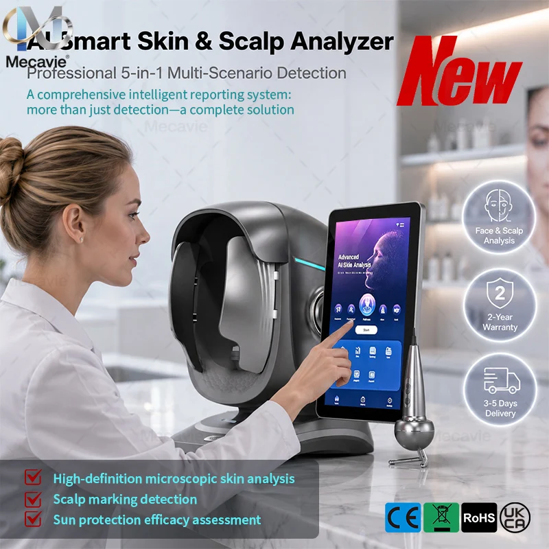 

Portable 3D AI Scanner Camera Device Facial Test Skin Face Analysis Machine Skin Analyzer Machine Faling AI Skin Analyzer
