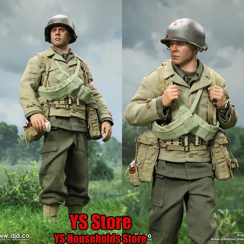 

DID A80189 1/6 US Army Rangers Medical Figurine Wade Cloth Action Figure Helmet Backqack Equiment Decor 12" Full Set Soldier