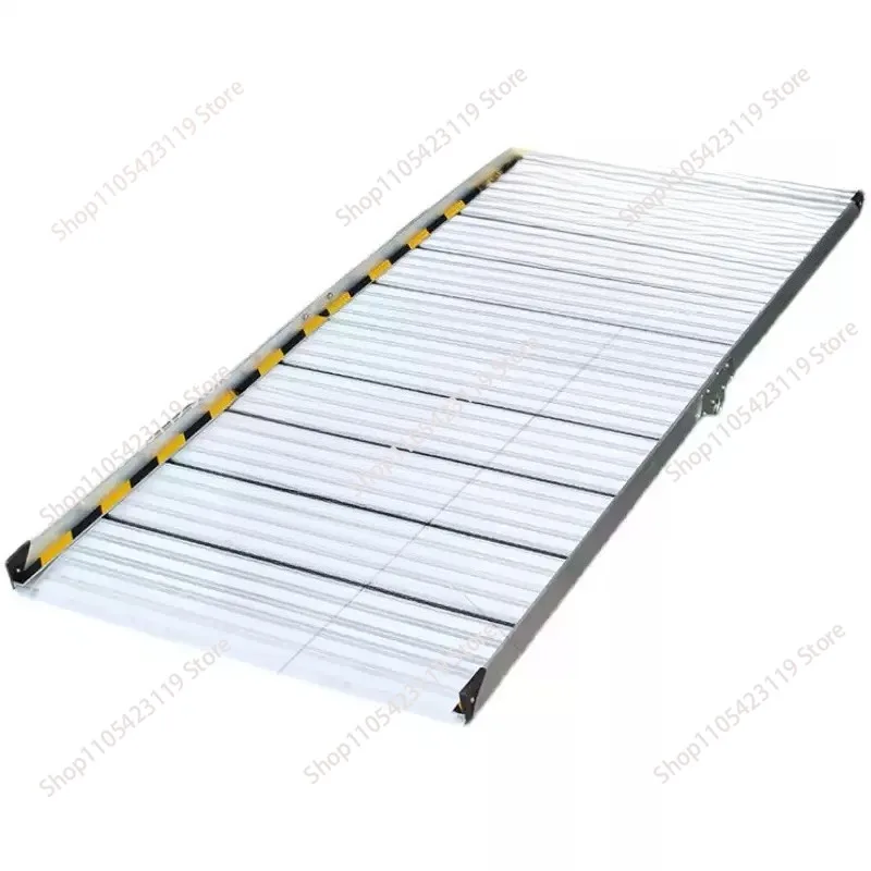 Portable Aluminum Alloy Folding Wheelchair Ramp Up Down Pedal for Stair Climbing Spring Board Accessibility Slope