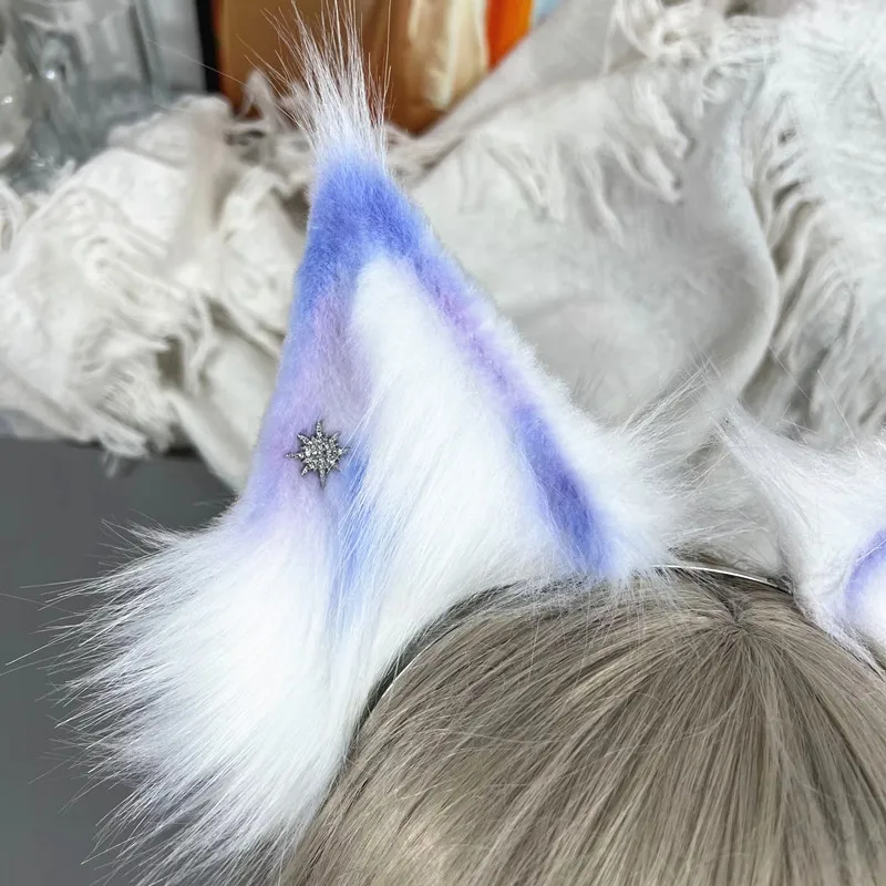 Halloween Handmade Custom Hairpin, Original Fox Beast Ear, Kc Headband, Acessórios Lolita, Cosplay, Lua, Estrela, Brinco Decoração, Halloween