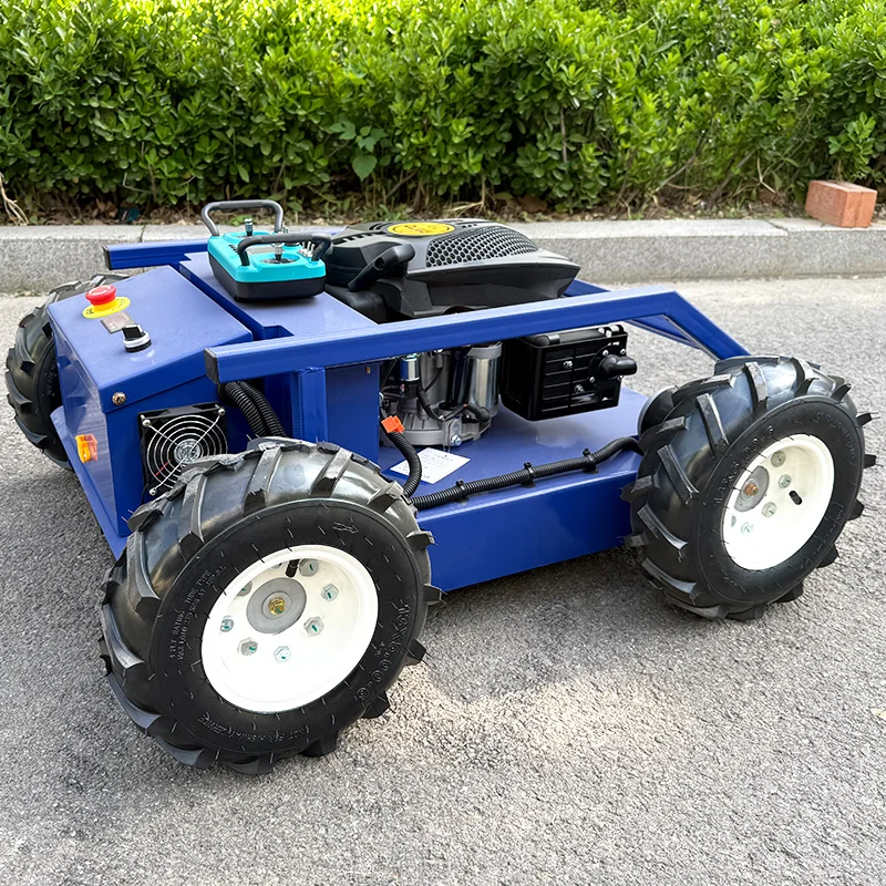 Maßgeschneiderter ferngesteuerter Rasenmäher, Freischneider, Motor, Rasenmäher, Raupe, Rasenmäher