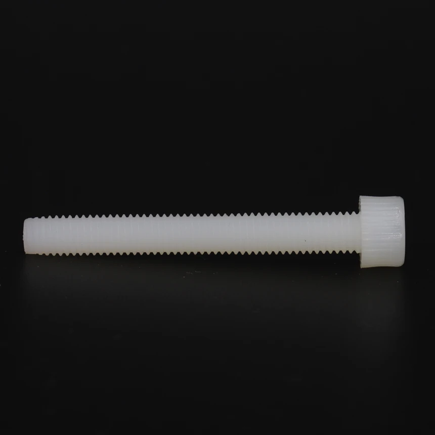 M3 M4 M5*6/8/10//12/15/20/25/30/35/40mm DIN912 White Plastic Nylon Inner Hexagon Hex Socket Allen Head Cap Screw Bolt