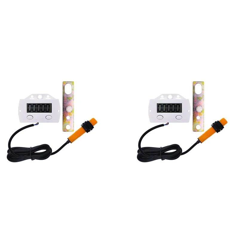 ABSE-2X 5 Digit Electronic Digital Display Counter Proximity Industrial Magnetic Sensor Switch Punch Counter Induction Meter