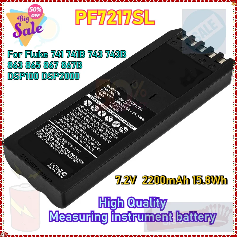 

2200mAh High Quality Battery BP7217 for Fluke 741, 741B, 743, 743B, 863 Measuring Instruments