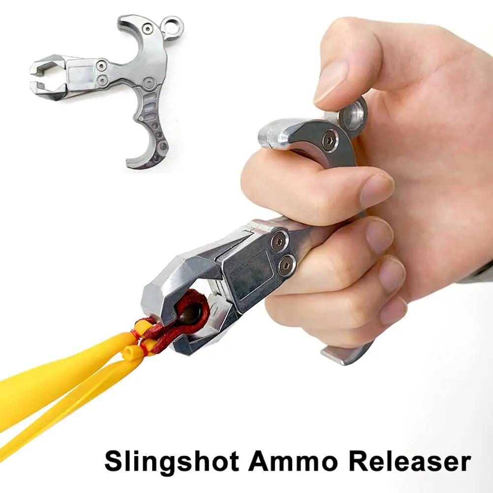 Stainless Steel Handheld Fish Dart Slingshot Release Device Release Diy Slingshot Accessories For Fishing