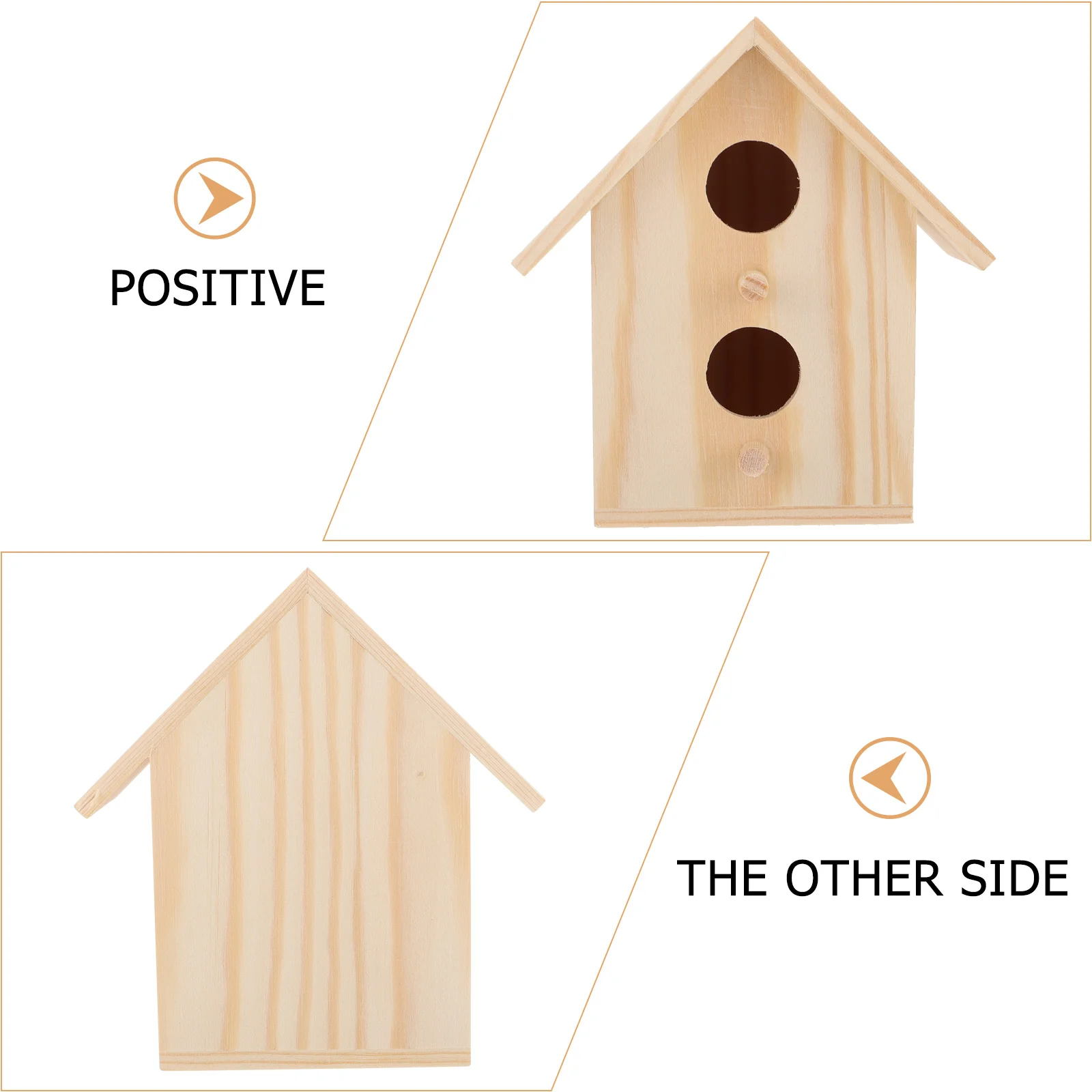

2pcs Wooden Bird Nest Durable Natural Design Comfortable Living For Canary Parrot Lark Bird Cage Accessory Incubation Breeding