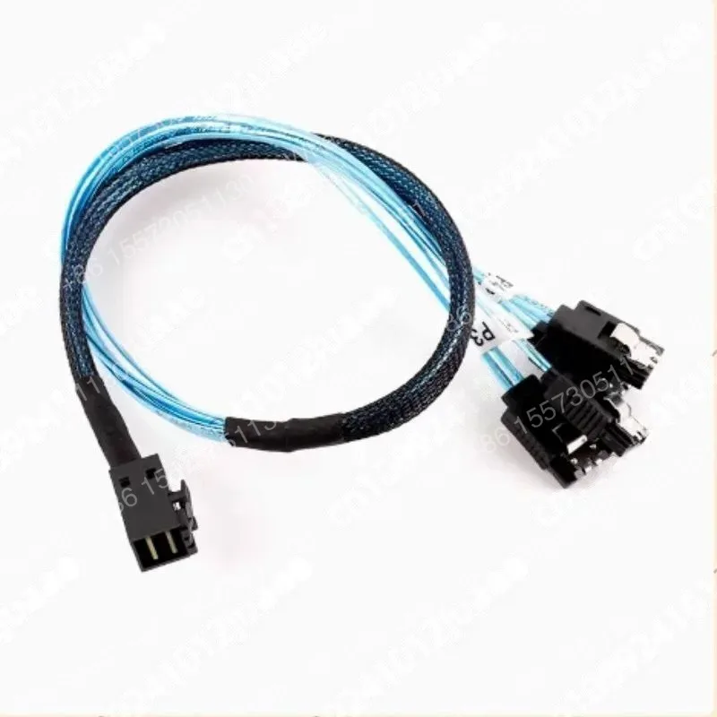 Forward and Reverse Connection Mini SAS HD SFF8643 to 4 Sata Hard Drive Cage Backplane SAS Card Motherboard Data Cable