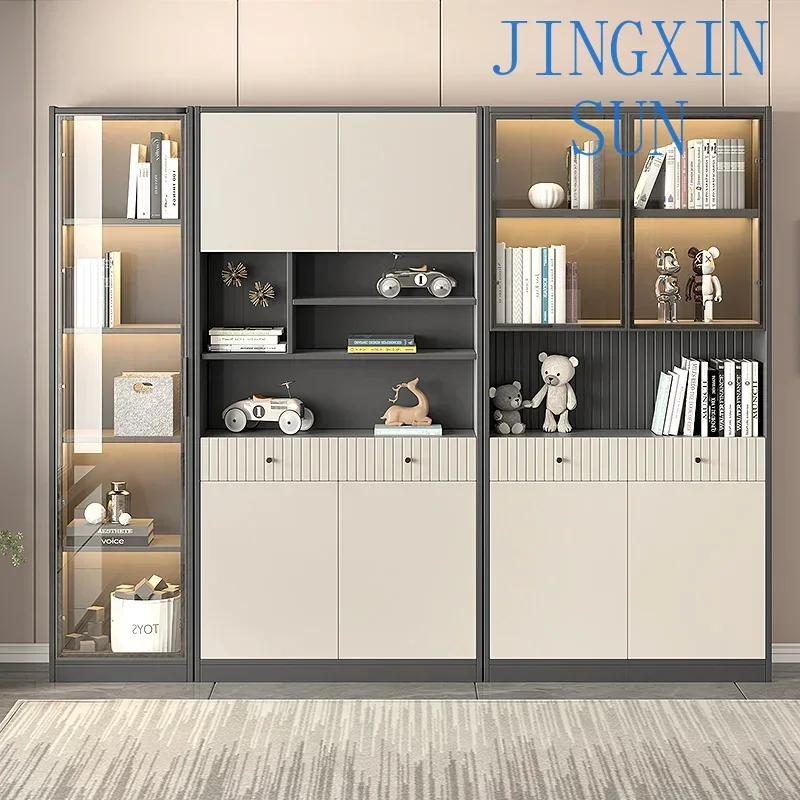 Free combination of floor storage cabinets, Nordic study cabinets, storage bookcases