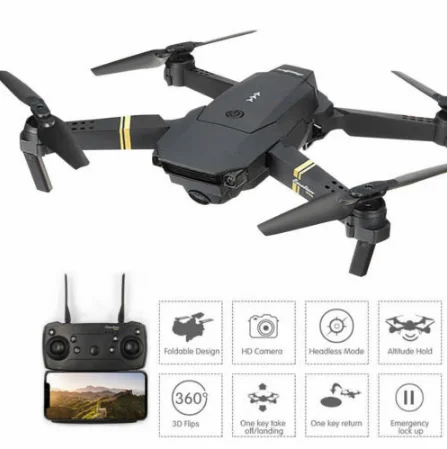Eachine-drone e58 com grande angular hd 1080p/720p/480p, braço dobrável, rc quadcopter, x pro rtf