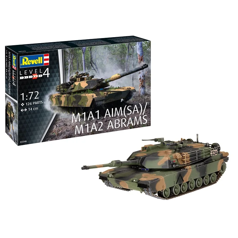 

Комплект масштабной модели танка Revell 03346 M1A1 AIM (SA)/M1A2 Абрамы 1/72