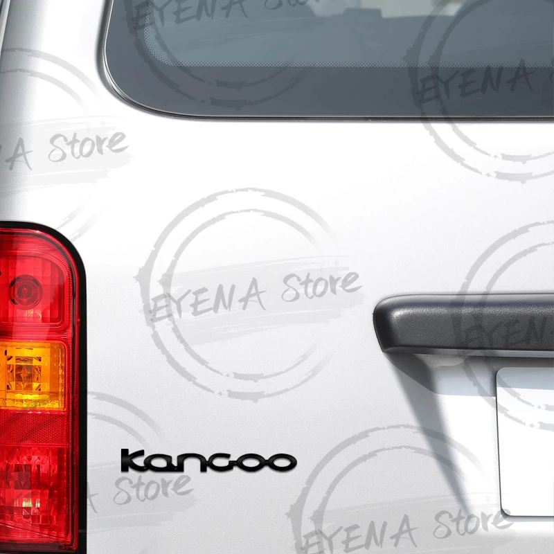 ل Kangoo شعار RS الرياضة Dci MK2 MK3 فان حروف شارة معدنية ملصقات سيارة الخلفي الجذع الجسم شعار اكسسوارات السيارات
