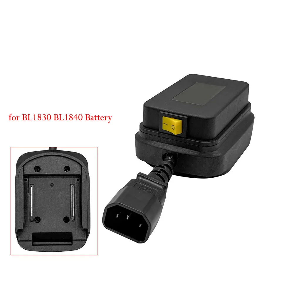 Conector do adaptador de bateria com interruptor para Dayi para BL1830 BL1860 para modelos de bateria A32106 adequados para uso de energia