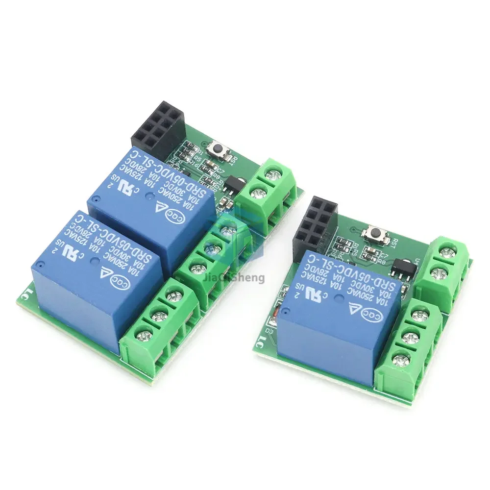 ESP8266 Dual Channel WIFI Relay Module ESP-01 DC5V With Relay Indicator and Reset Button 2 CH relay Boad Low Level Control