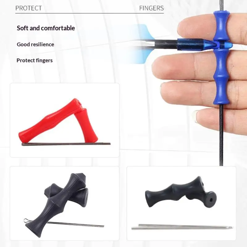 

【xxx】3Pcs/Set S/L Archery Finger Guard Bowstring Finger Saver Tab For Recurve Bow Silicone Finger Release Finger Protector Gear