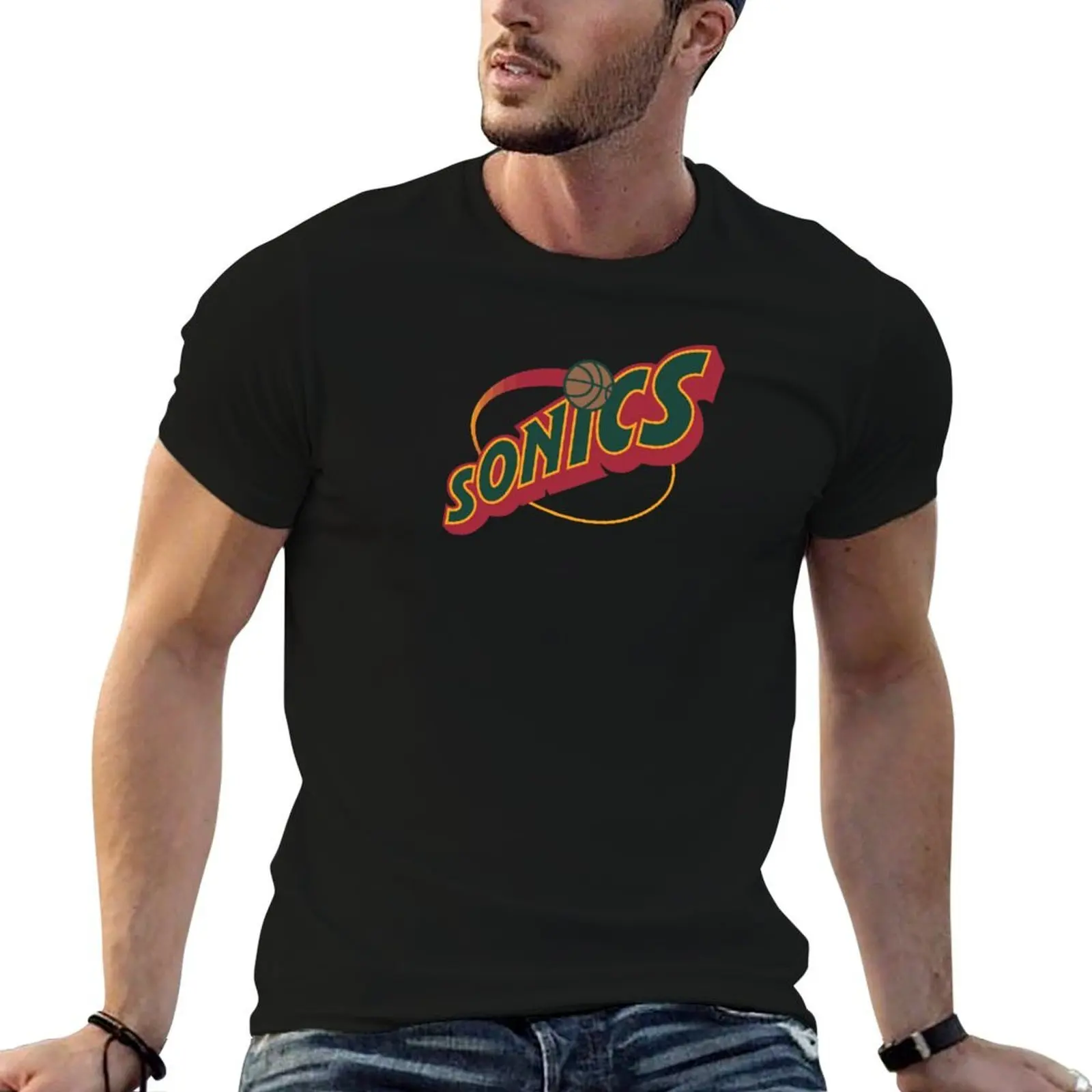 

supersonics-seattle T-Shirt man t shirts for men casual t shirts for man graphic funny T-Shirt