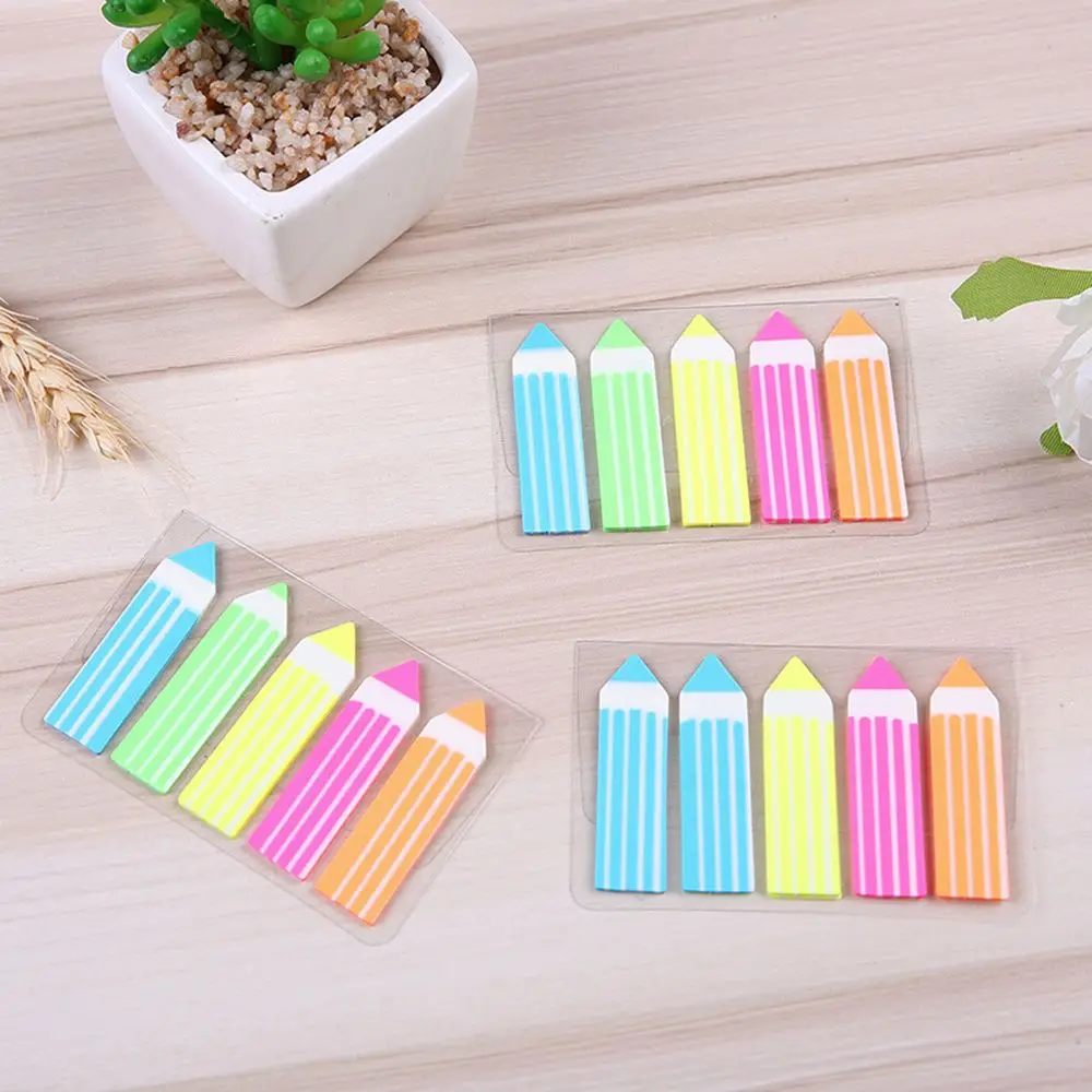 Office School Supplies Memo Pad Sticky Notes Planner Stickers Paper Sticker Bookmarks Fluorescent Notes