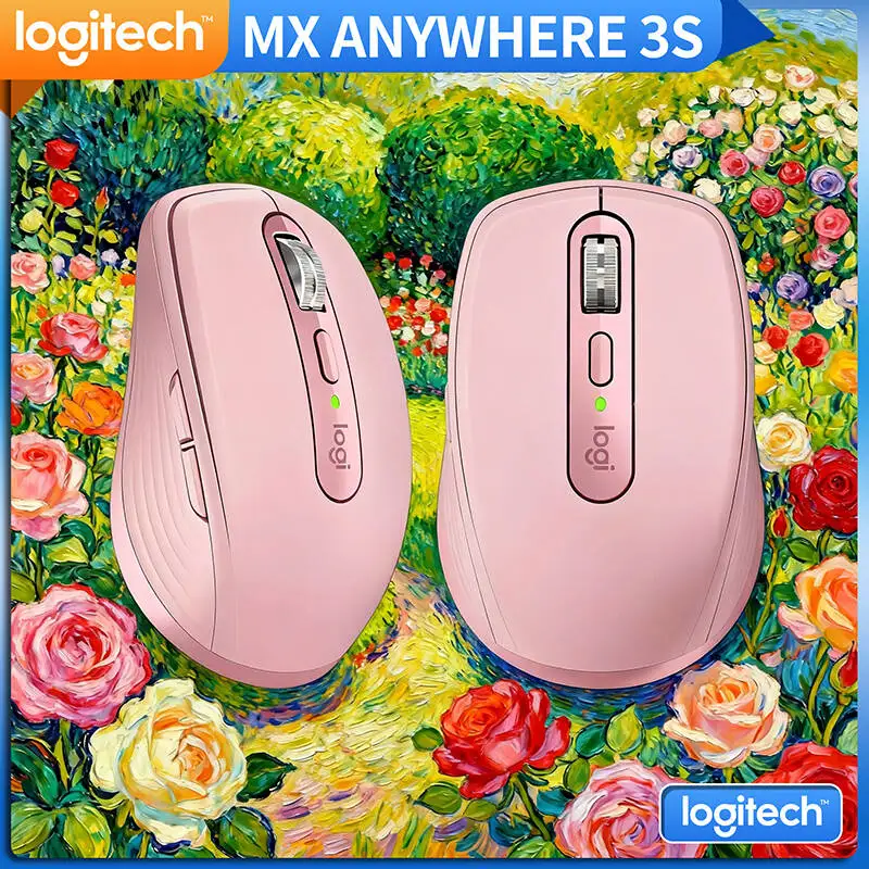 

Компактная мышь Logitech MX Anywhere 3S, эргономичный дизайн, перезаряжаемая, с быстрым прокруткой для портативных ПК Mac
