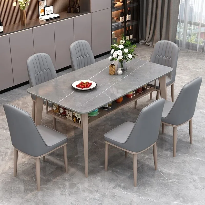 

Luxury 6 Person Dining Table Modern Designer Study Living Room Dining Table Kitchen Nordic Mesas De Comedor Furniture Home