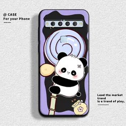 For TCL 10L / 10 Lite Case Cute Flower Soft Silicone Couple Phone Case For TCL 10L Protect Shockproof Cover For TCL 10 Lite
