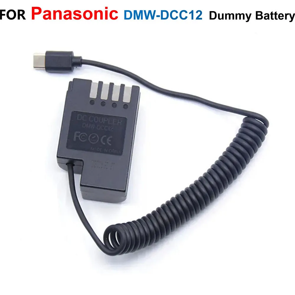 

USB Type C Power Bank Charger Cable DMW-DCC12 DMW-BTC10 DMW-BLF19 Fake Battery For Lumix DMC-GH3 GH4 GH4K GH3K GH5 GH5S G9