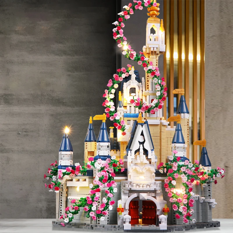 3265 Pieces of High-Difficulty Castle Model Building Block Toys, Building Series Assembly Toys, Desktop Decorations, Holiday and Birthday Gifts - view 3